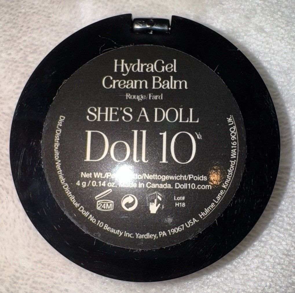 New DOLL 10 HydraGel Cream Balm, H2Glo Highlighter and Lipstick (So Chic)