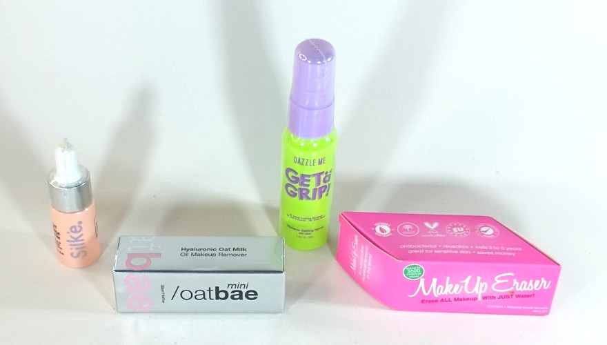Sealed Travel Beauty Bundle Makeup Eraser Mini Setting Spray Remover Hair Serum