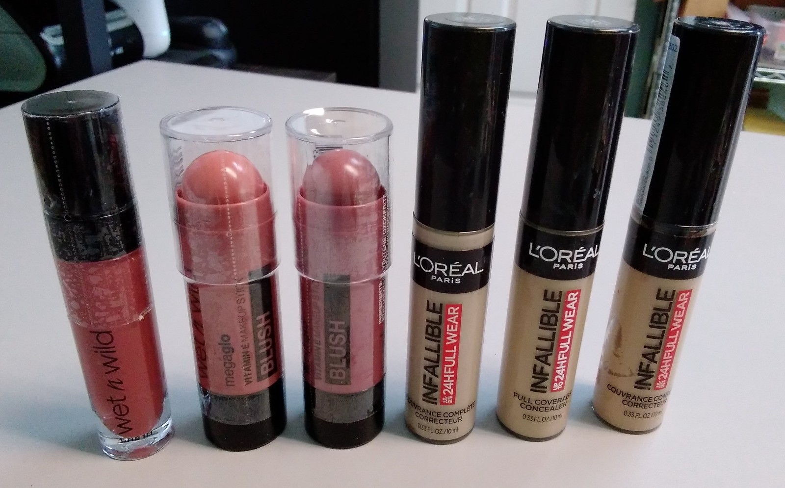 Deluxe Makeup Lot 3 Assorted Brands & Colors (Milani-Maybelline-ELF-wet N Wild)
