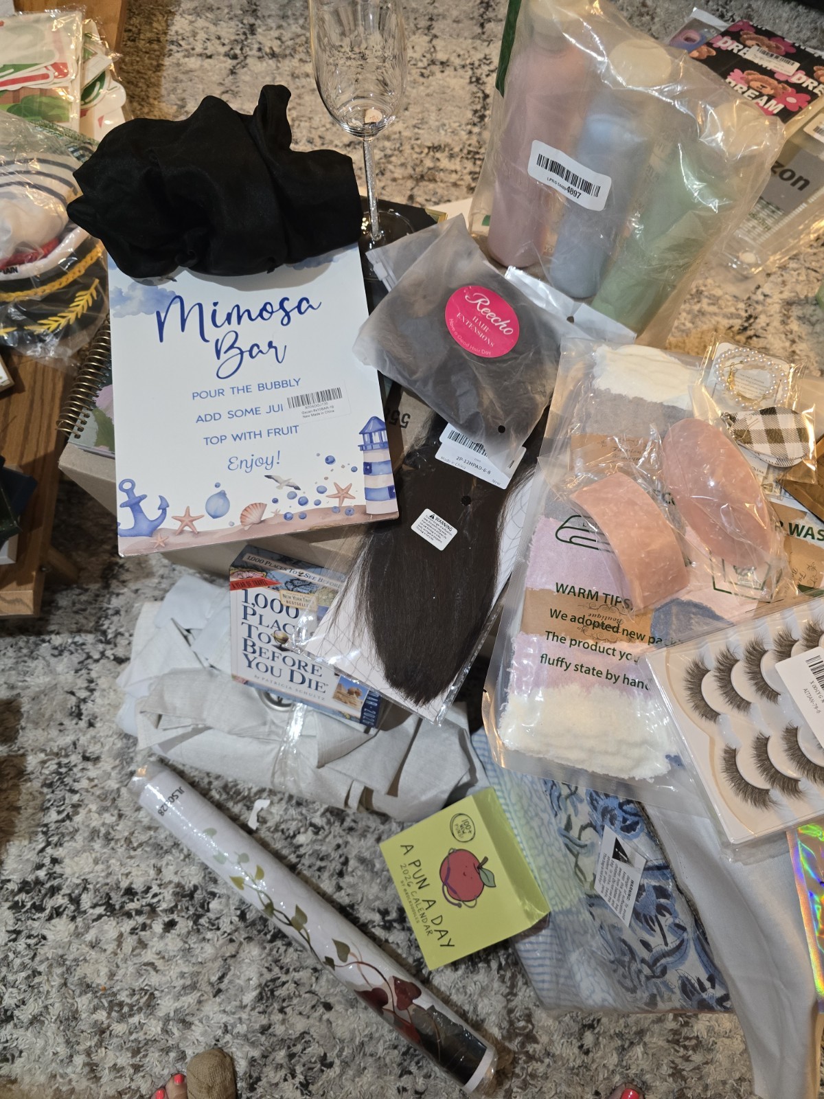 Mixed Beauty Lot: Hair Extension, False Eyelashes, Electric Nail Grinder & more