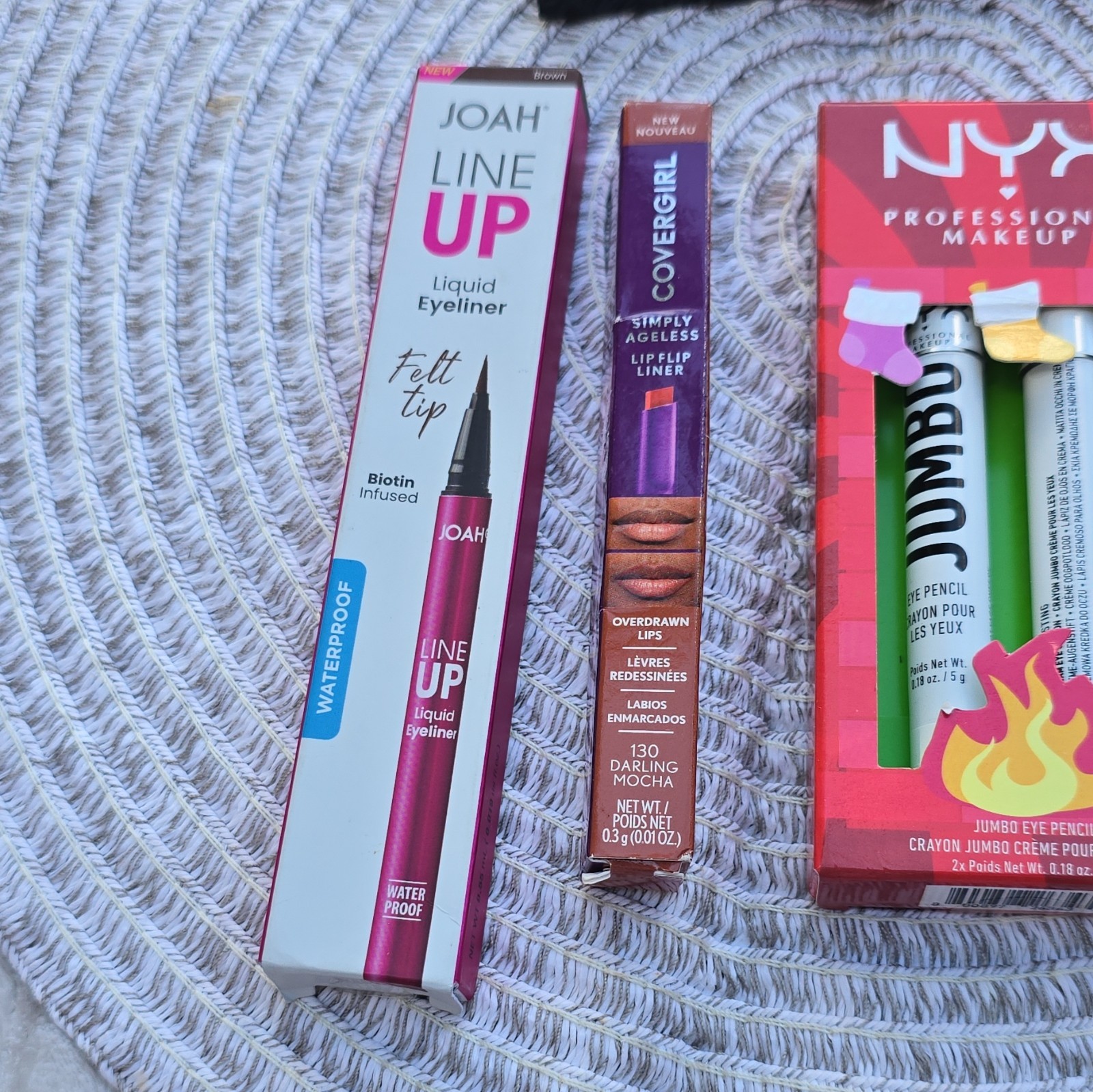 Assorted Full Size Waterproof Makeup Lot: NYX, Maybelline, Revlon, Joah