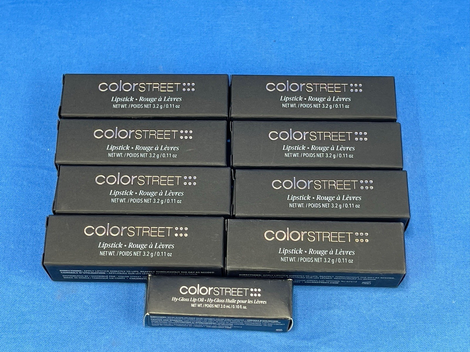 Color Street Lipstick/Lip Oil – Lot of 9 – NEW IN BOX – FREE SHIPPING!