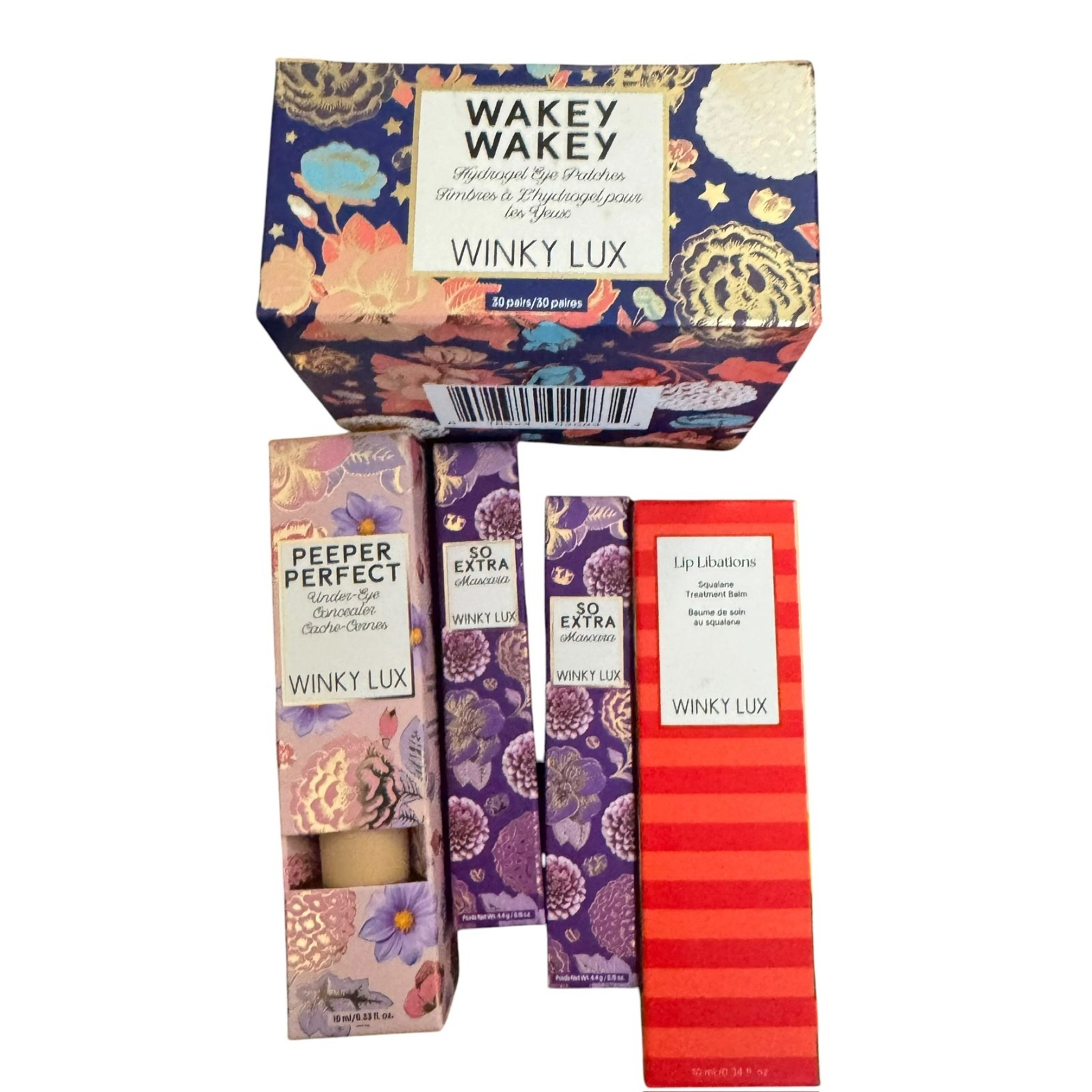 winky lux beauty bundle of eye makeup & lip balm 5 pieces all new & sealed