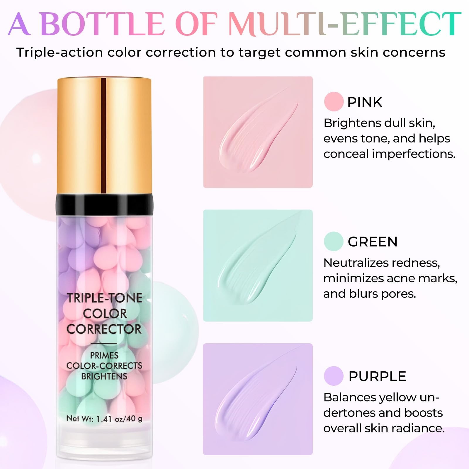 Primer for Face, 3 In 1 Face Primer Before Makeup, Moisturizes-Sunscreen Crea…