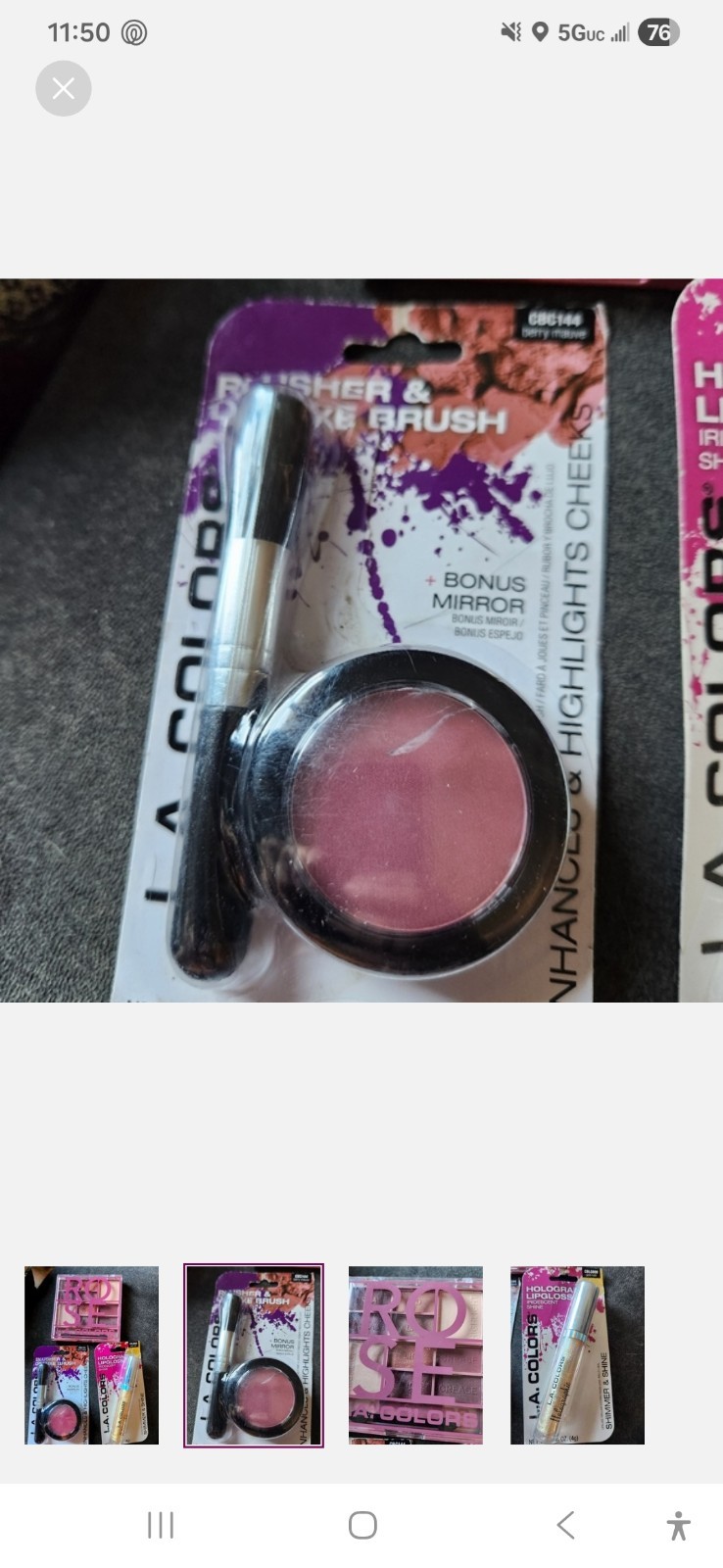 Mixed Lot of 25 pieces of Diffrent Brand makeup with a black makeup bag.