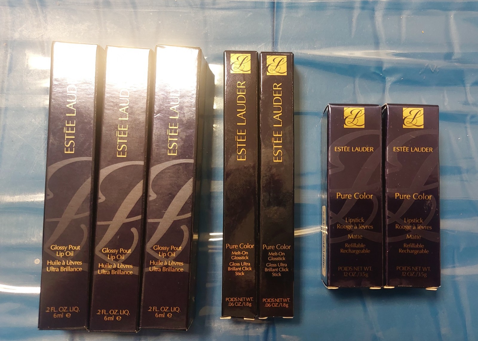 Estee Lauder Lot Bundle: Lipstick, Lip Oil and Glosstick. New. Free Shipping