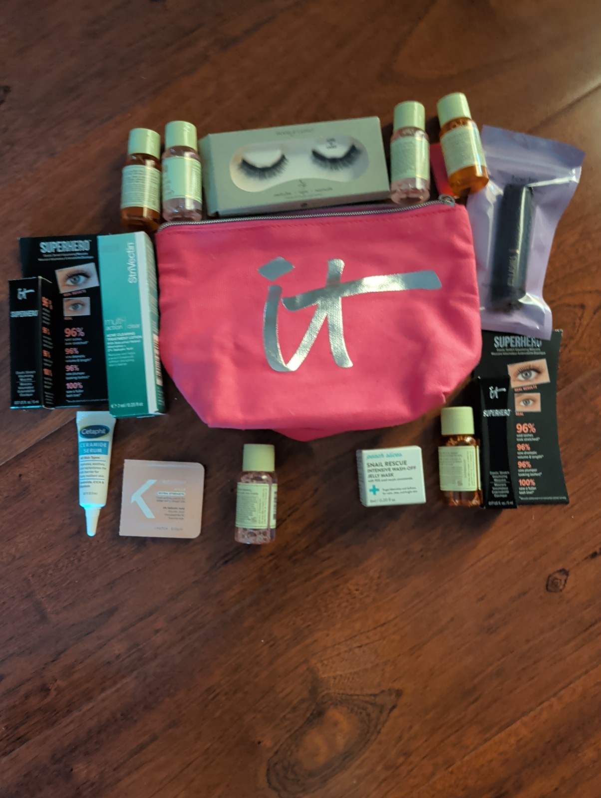 Mascara & Face Product Deluxe Samples w Bag- Tarte, Strivectin, It, Pixie & More