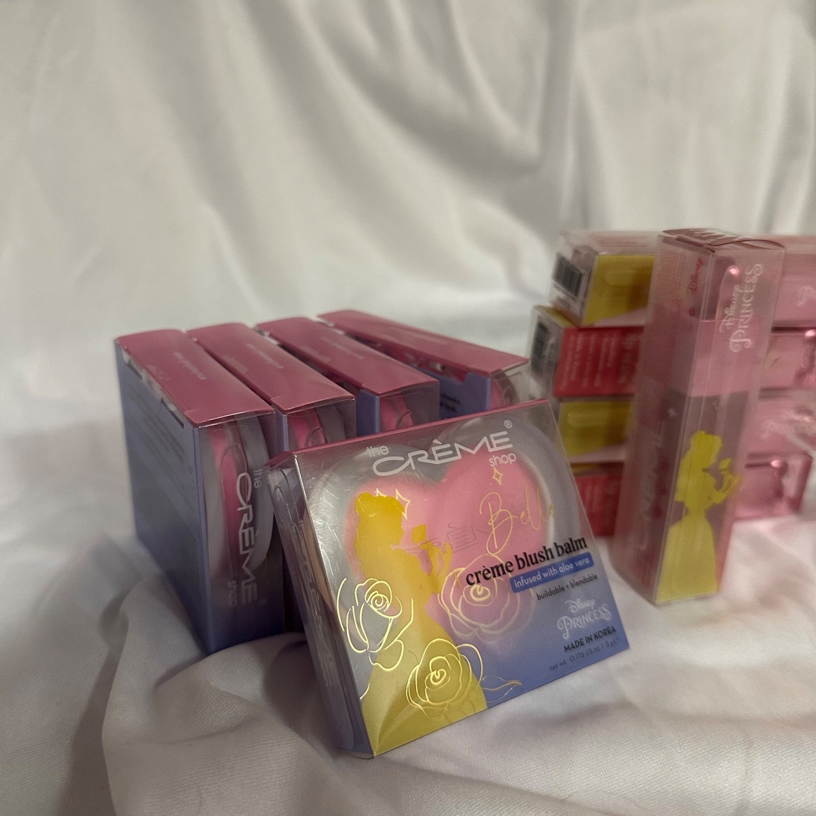 The Créme Shop x Disney Princess Belle LipStain and Blush 10-Item Lot