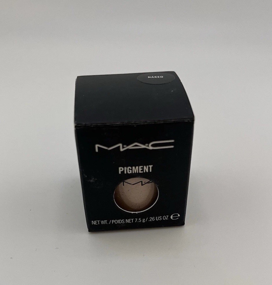 HTF-M·A·C Pigment-NAKED-Loose Pigment Jar + MIXING MEDIUM GEL. OG Pro formulas!