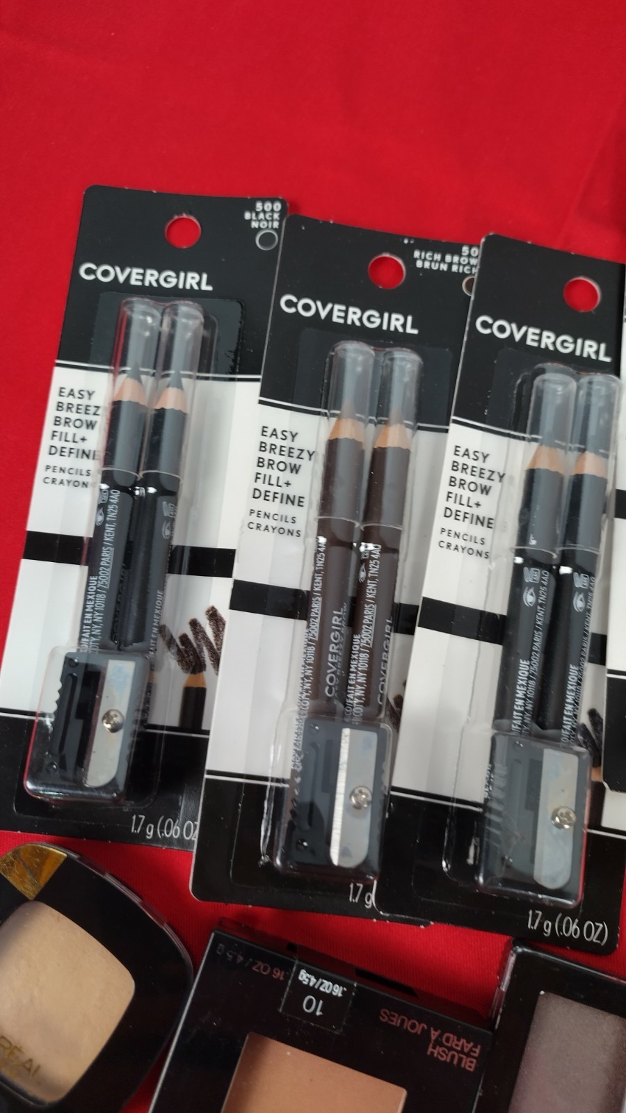 womens makeup Lot Loreal Çover Girl Maybelline Eyeliners Lip Baum Eye Shadow