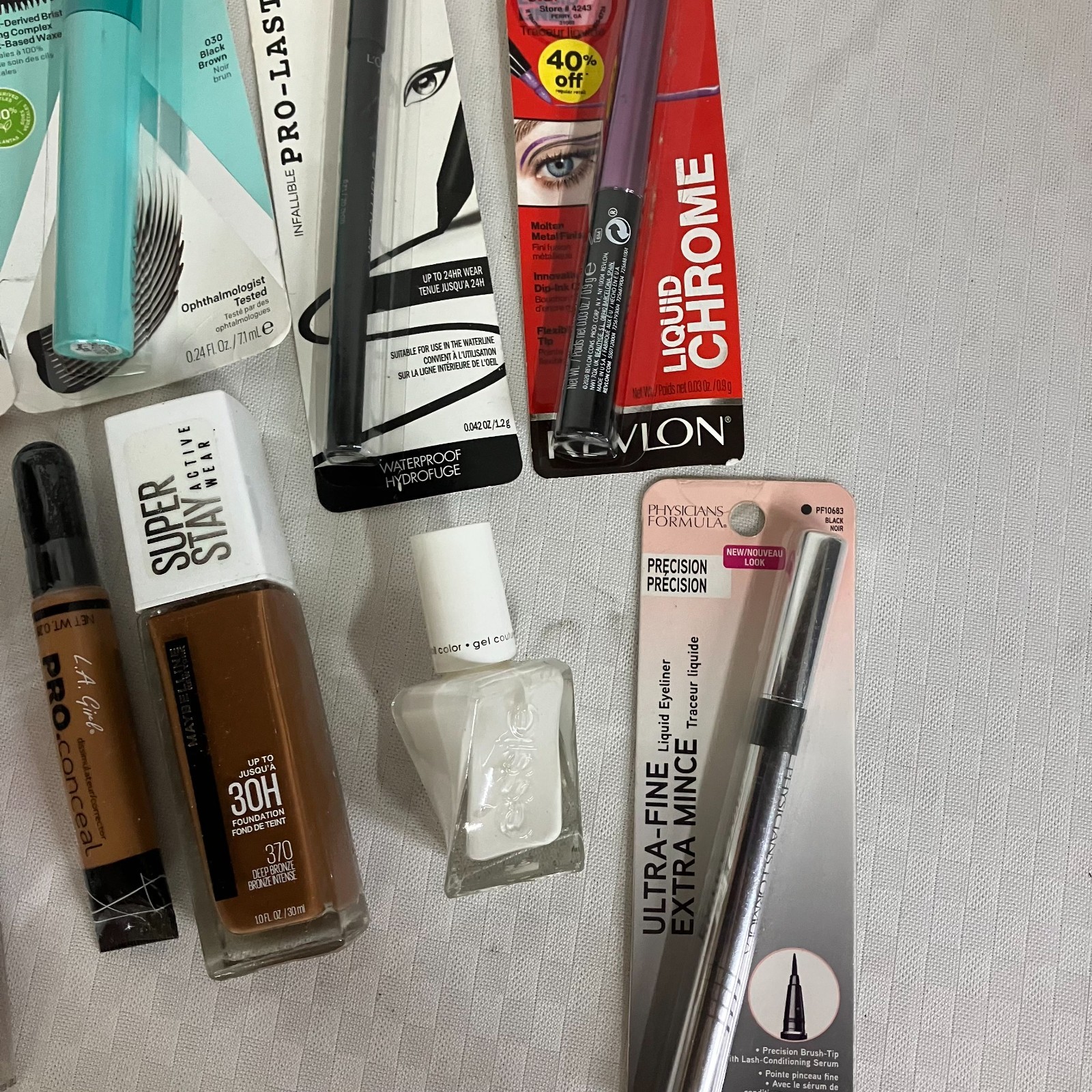 Maybelline Revlon L’Oréal CoverGirl Almay 10 Mixed Lot Makeup Bundle NEW Sealed