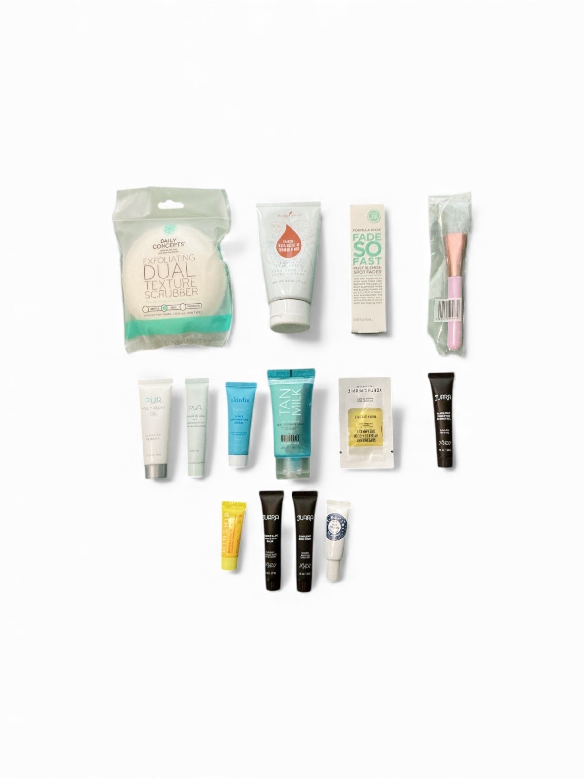 Skincare & Beauty Sample Set – 14 Items Including Pur Skinfix Juara & More – Tra