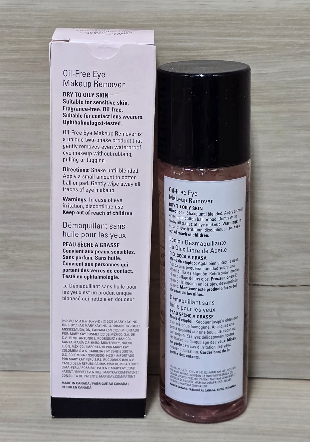 Mary Kay Oil-Free Eye Makeup Remover 3.75oz 110ml Original Box