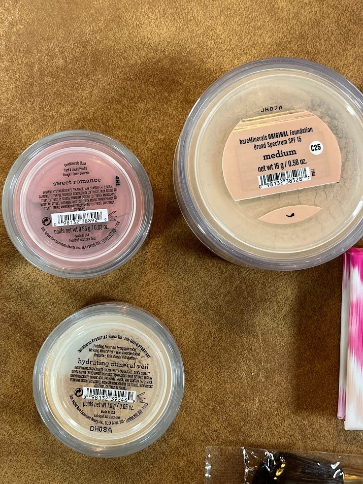 Bare Minerals Escentuals Makeup 10 Pieces Eye Color Blush Foundation Brush’s NEW