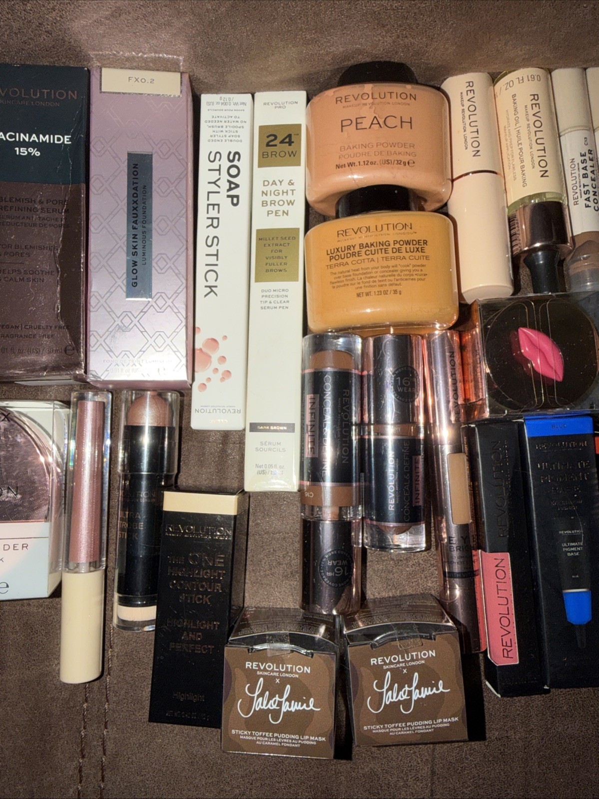 Lot Of 37 Makeup Revolution Concealer, Powder, Foundation New