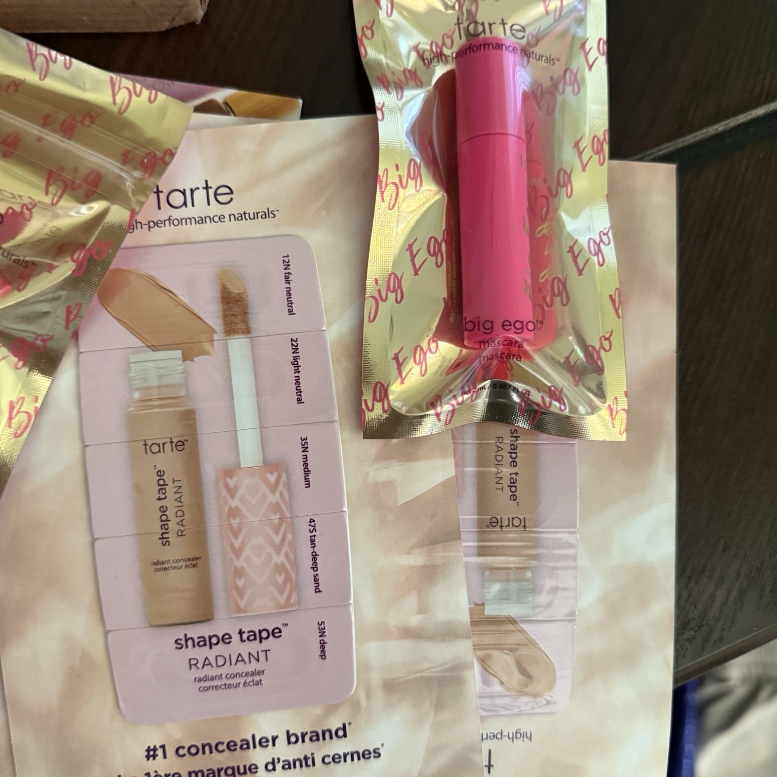 Tarte Cosmetics Makeup Sample Lot Maracuja Oil Shape Tape Mascara Travel Size