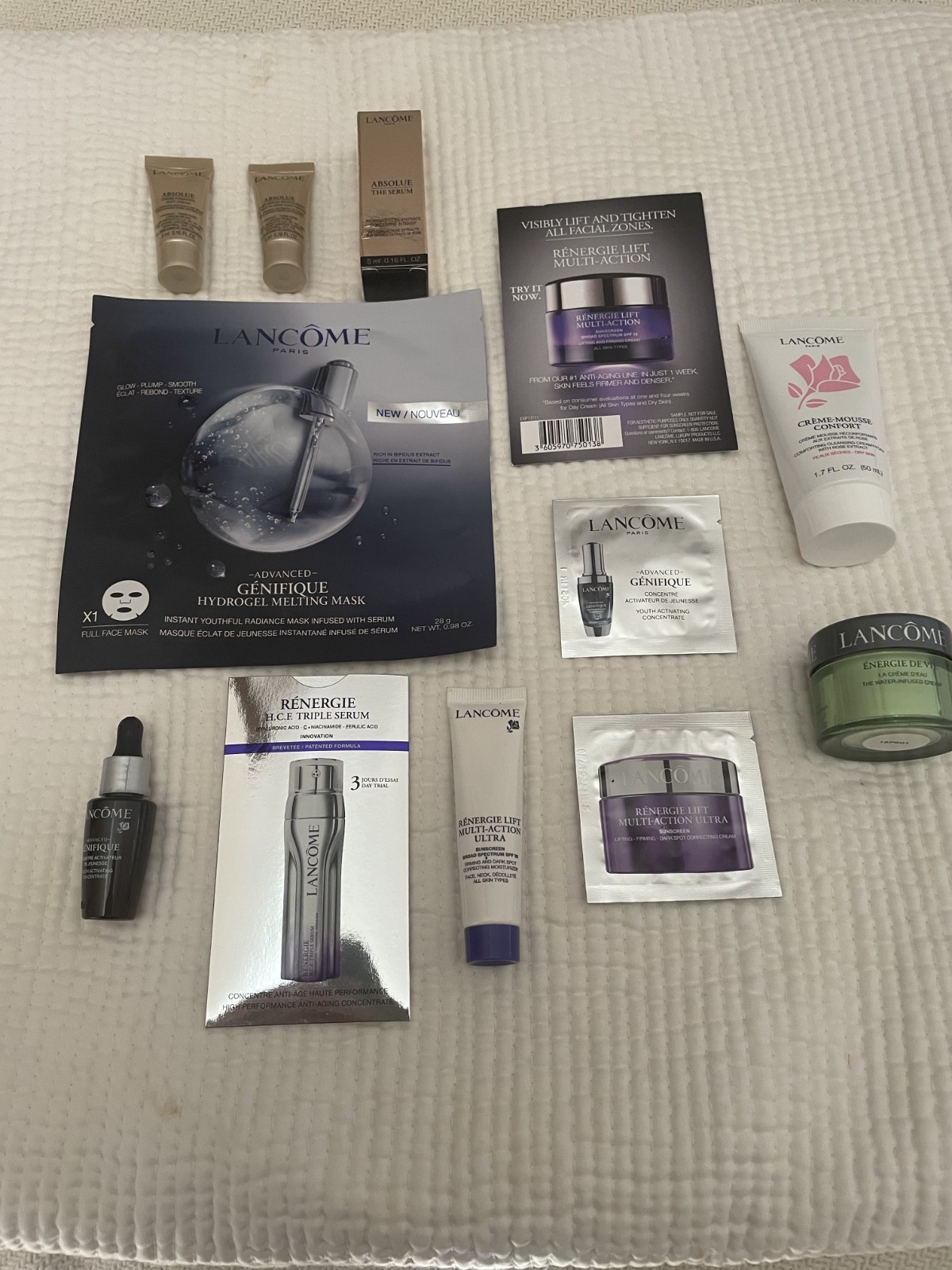 New Lancome Beauty Sample Travel Lot of 12