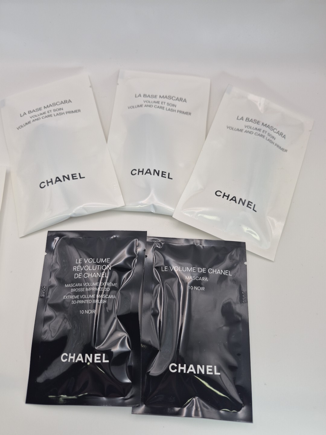 6 CHANEL TRAVEL SAMPLE MAKEUP MASCARA LA BASE & LE VOLUME DE NOIR #10 Y2K