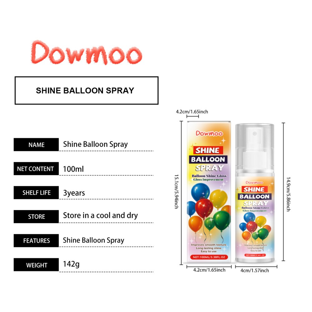 balloon gloss spray party atmosphere holiday decorat spray