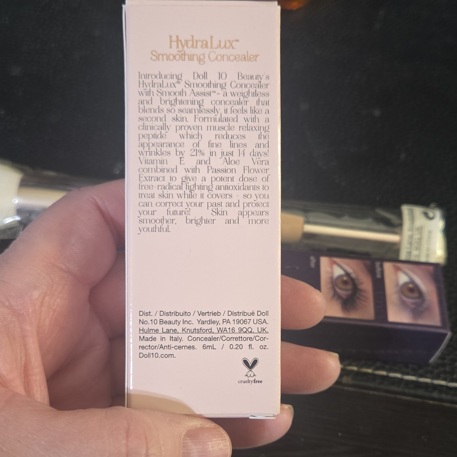 Doll 10 HydraLux Smoothing Concealer Medium 6mL + Lights Camera Lashes Mascara