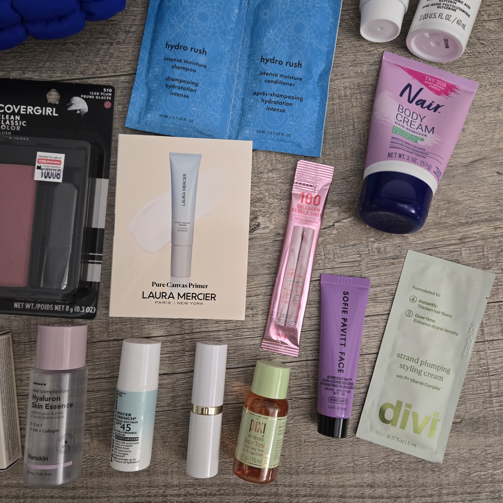 HUGE LOT MAKEUP SKINCARE HAIR CARE VERSACE AMIKA TATCHA ESTEE LAUDER PIXI DIVI