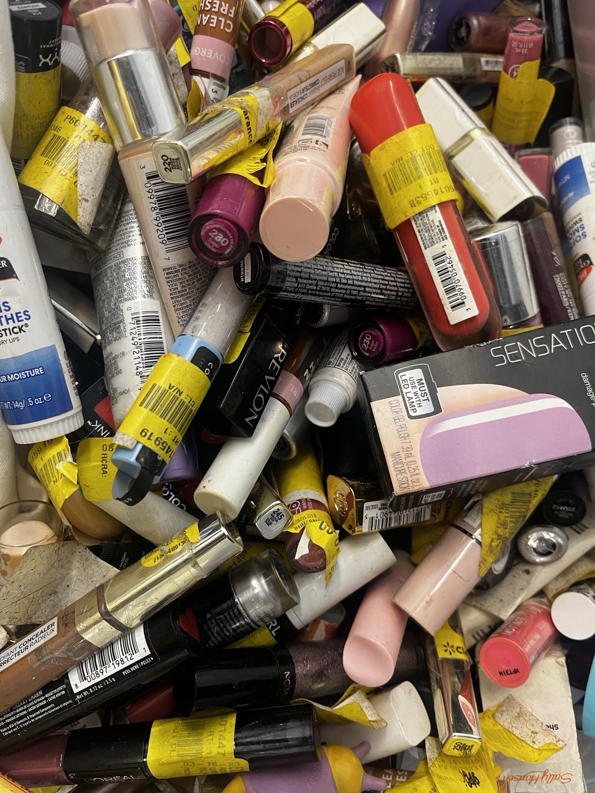 50-Piece Wholesale Bulk Makeup Assorted Cosmetics/Nails/Hair/Skin Lot NEW