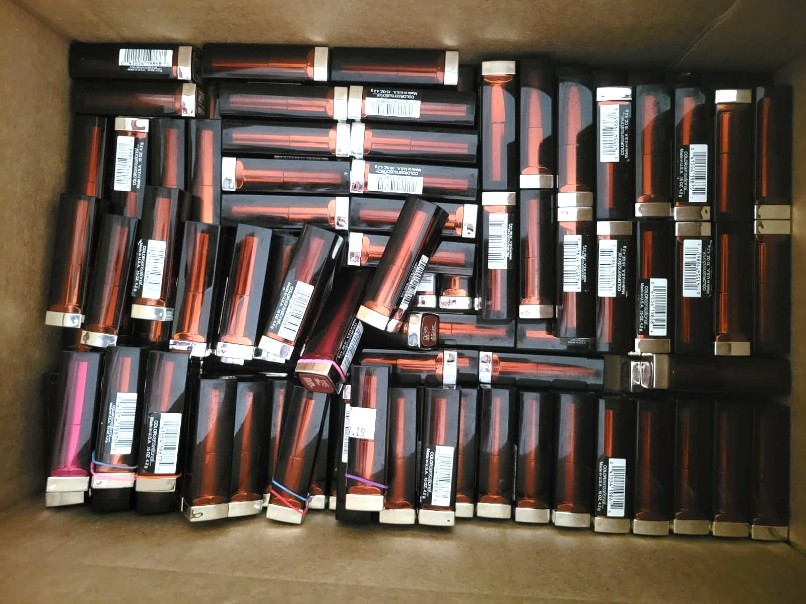 Maybelline Lipstick Wholesale Lot 150 Pieces in a Box (Discontinued)