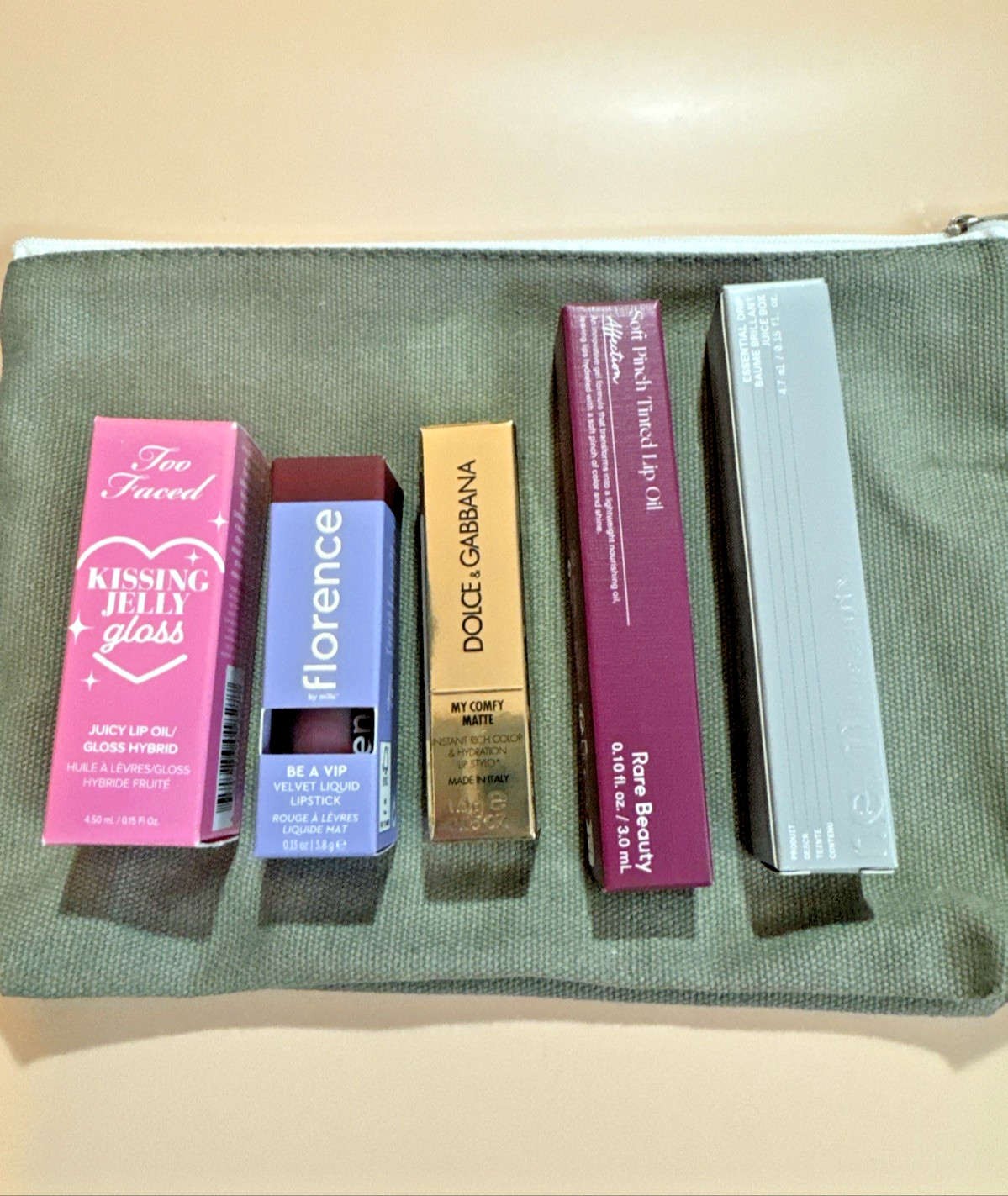 Ulta Beauty Lip Bundle: Rare Beauty Dolce & Gabbana Too Faced REM Florence NEW!