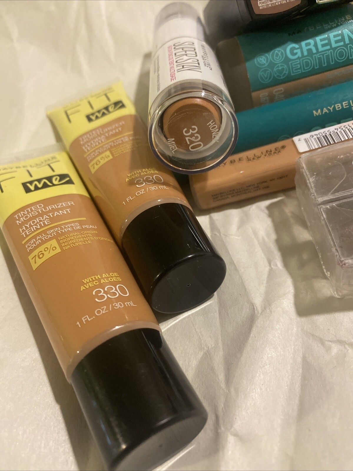 Maybelline Makeup Cosmetic Bundle Medium Tone Tinted FACE Eyes LIPSTICK & MORE🫦