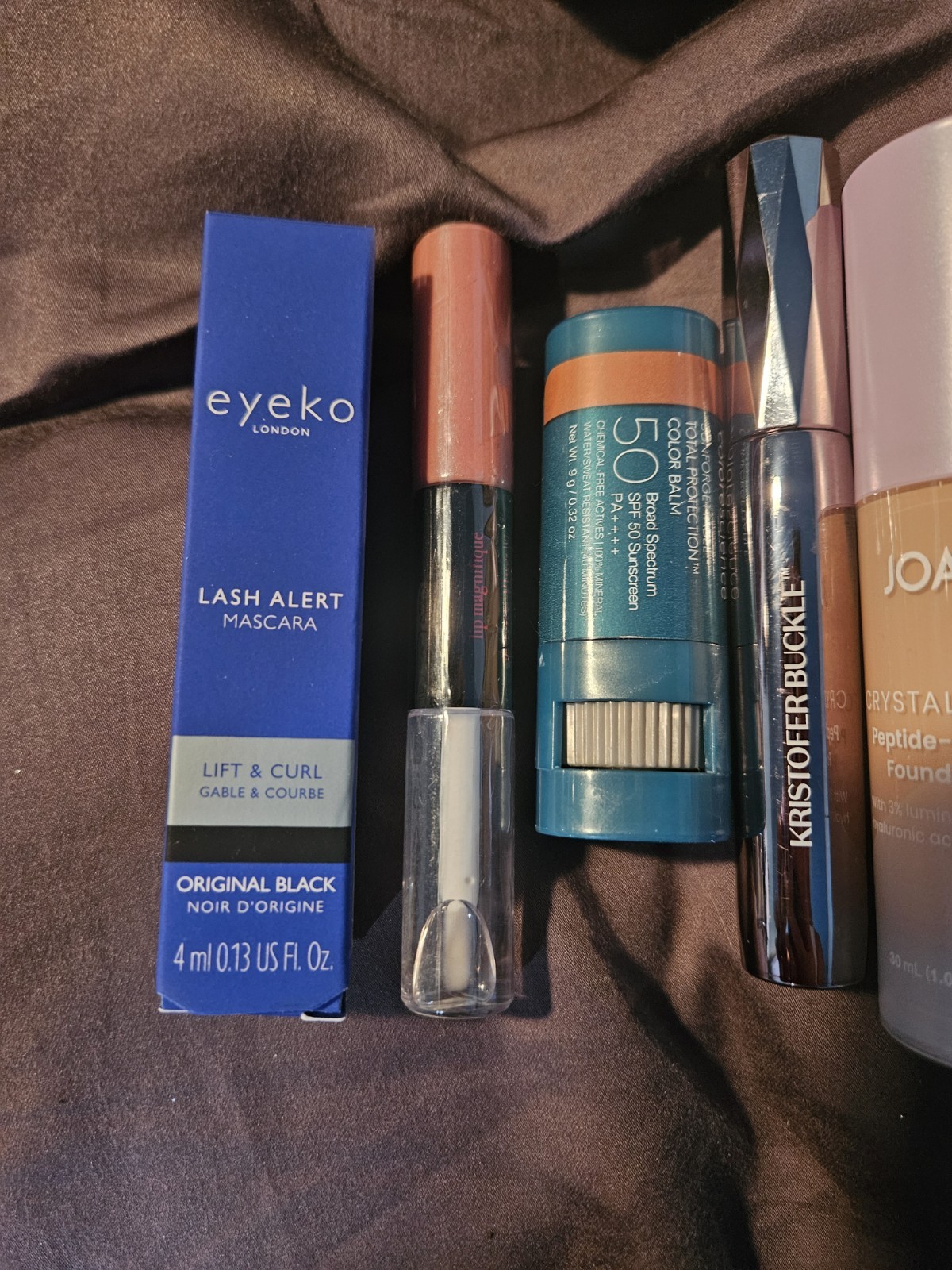 Joah Stila The Ordinary Eyeko Beauty Bundle 10 Pc + Maelys Cosmetic Bag New