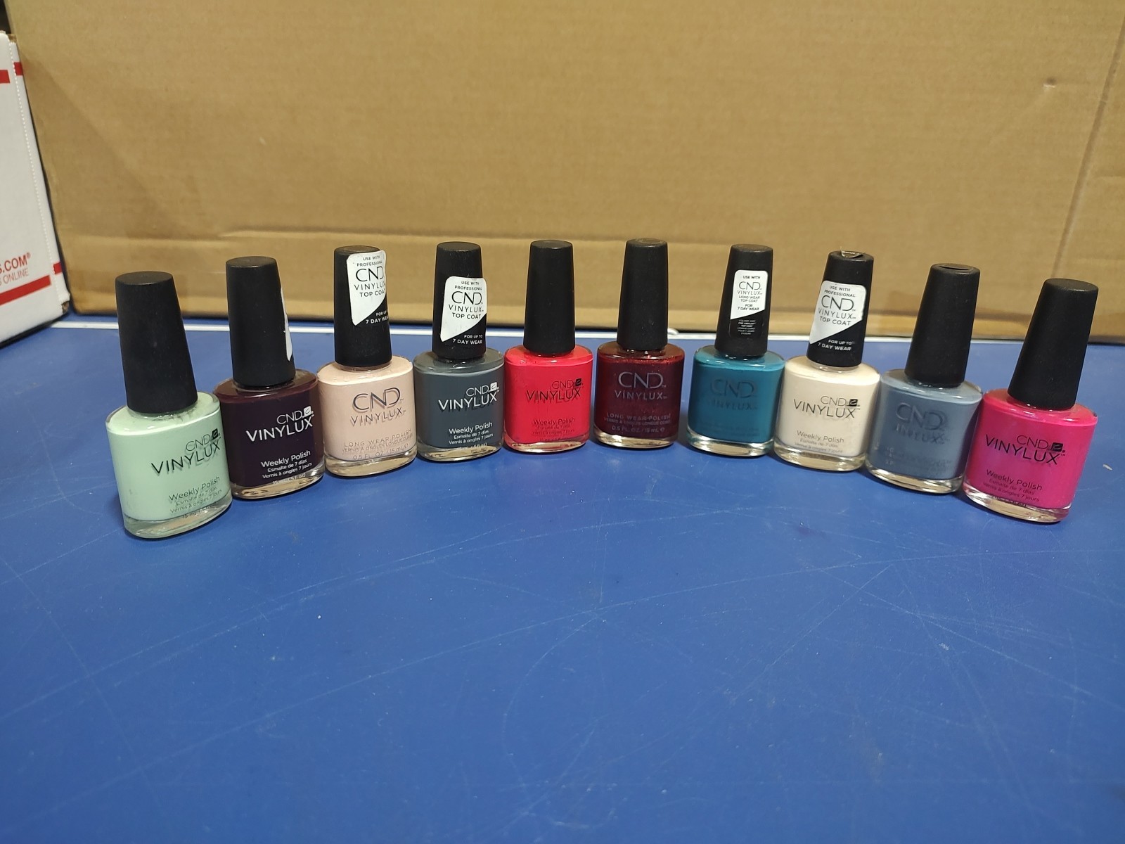 Wholesale Lot 10 Pc Mixed CND Vinylux Weekly Nail Polish Lot #410