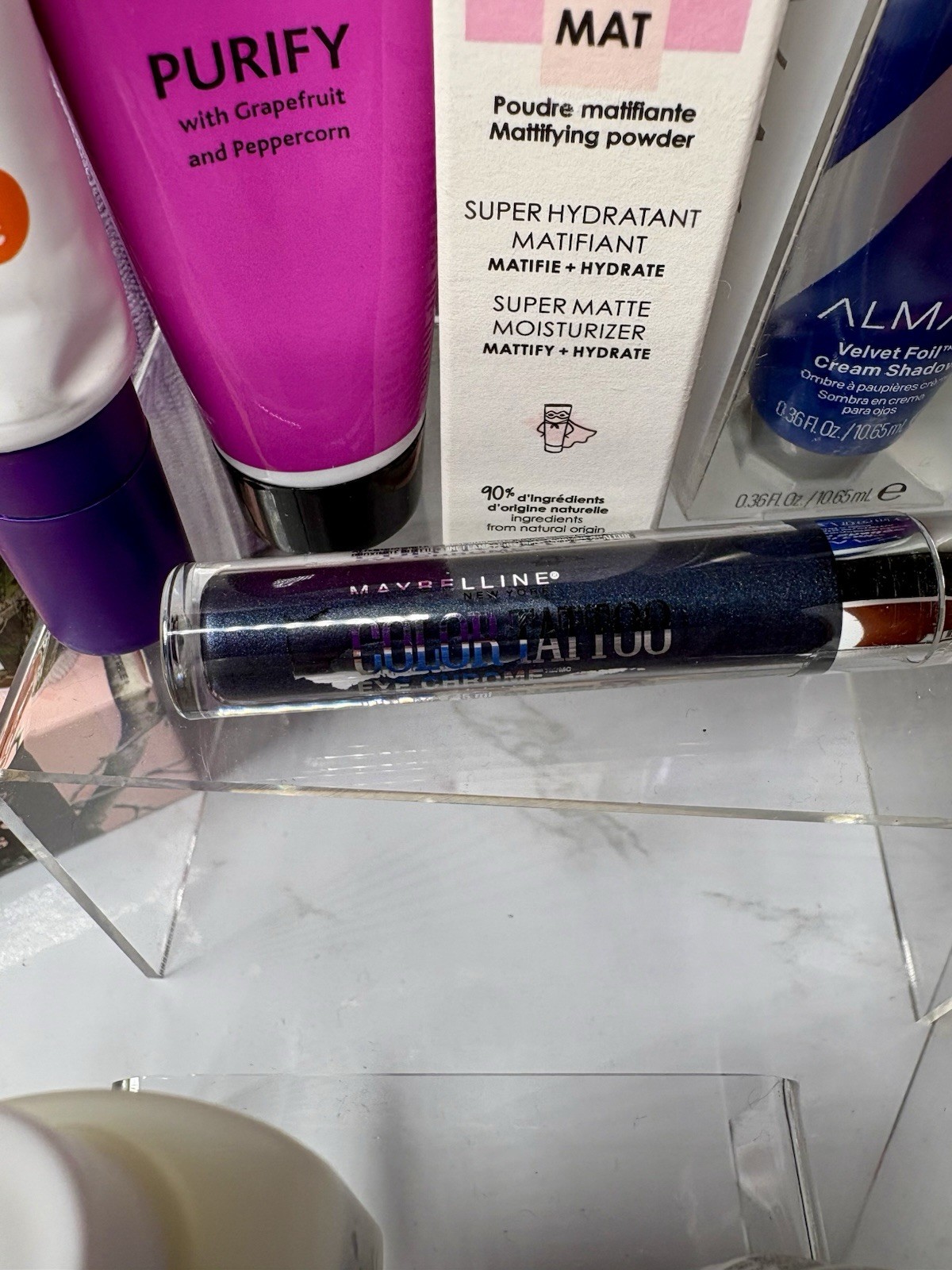Assorted Travel/ Full Size Makeup & Skincare Lot: CeraVe, Sephora, Almay, Origin