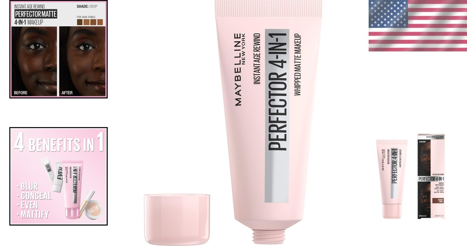 Instant Age Rewind 4-in-1 Whipped Makeup, 05 Deep – Weightless Matte Perfection