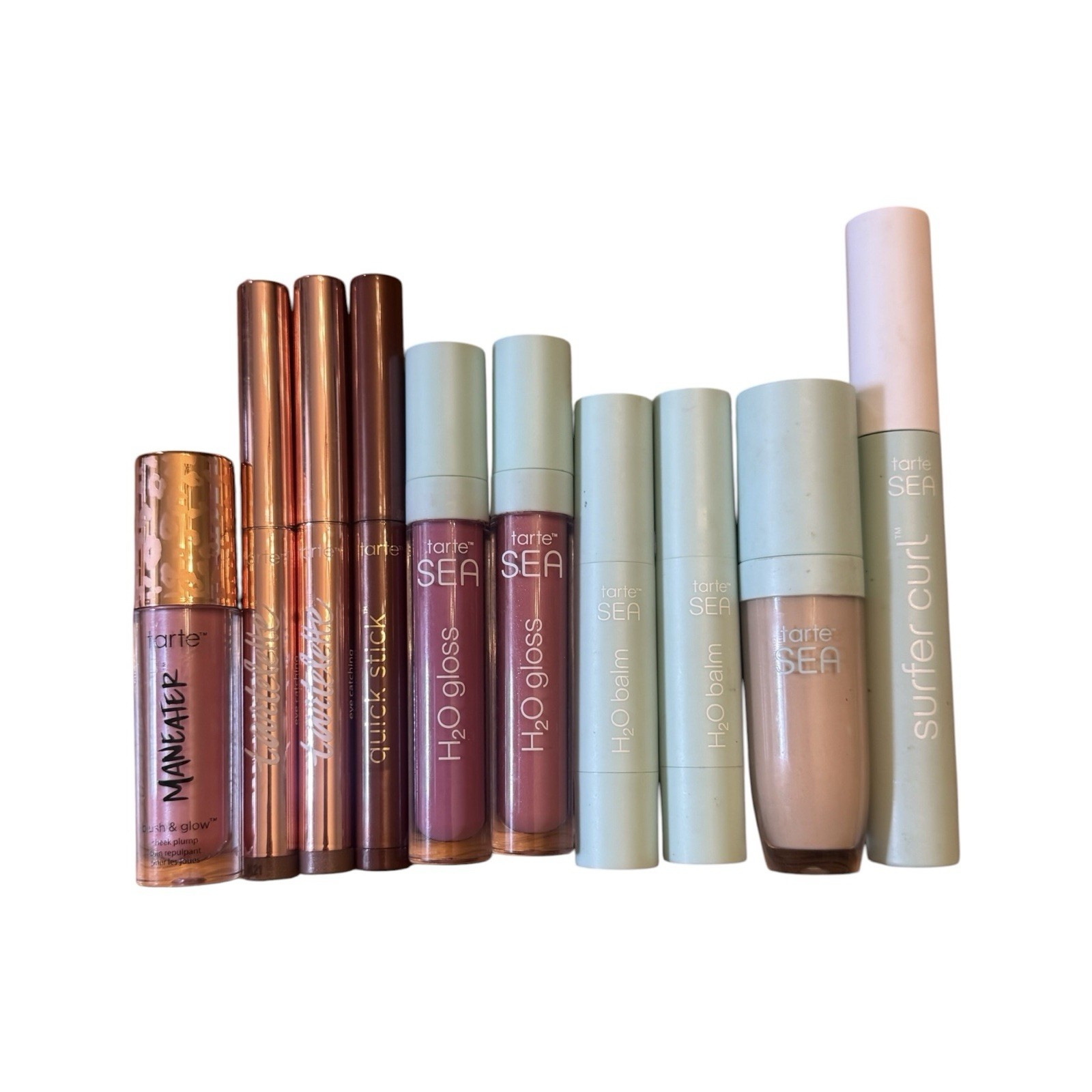 Tarte Makeup Bundle Lot of 10 NWOB Full Size SEA Tartelette Maneater Beauty
