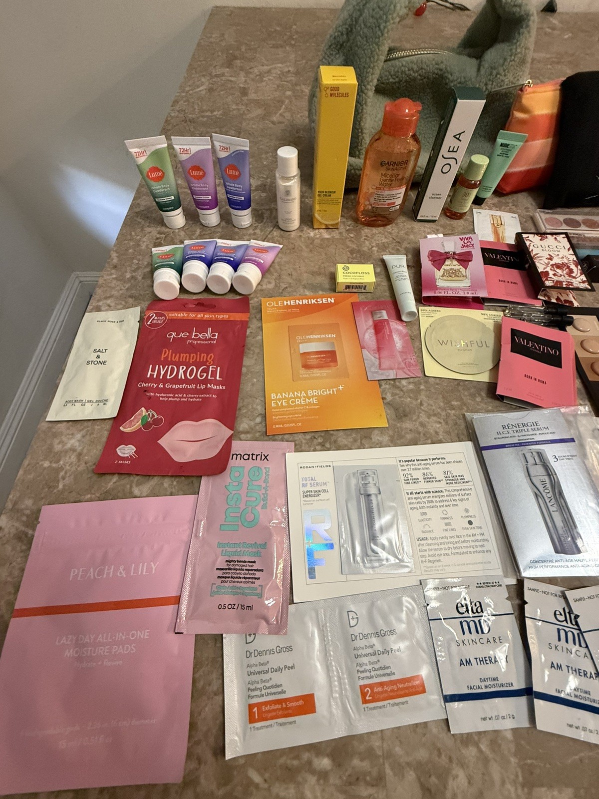 Mixed Lot Makeup Skincare Hair Product Perfumes Travel Bag Samples 50+ items