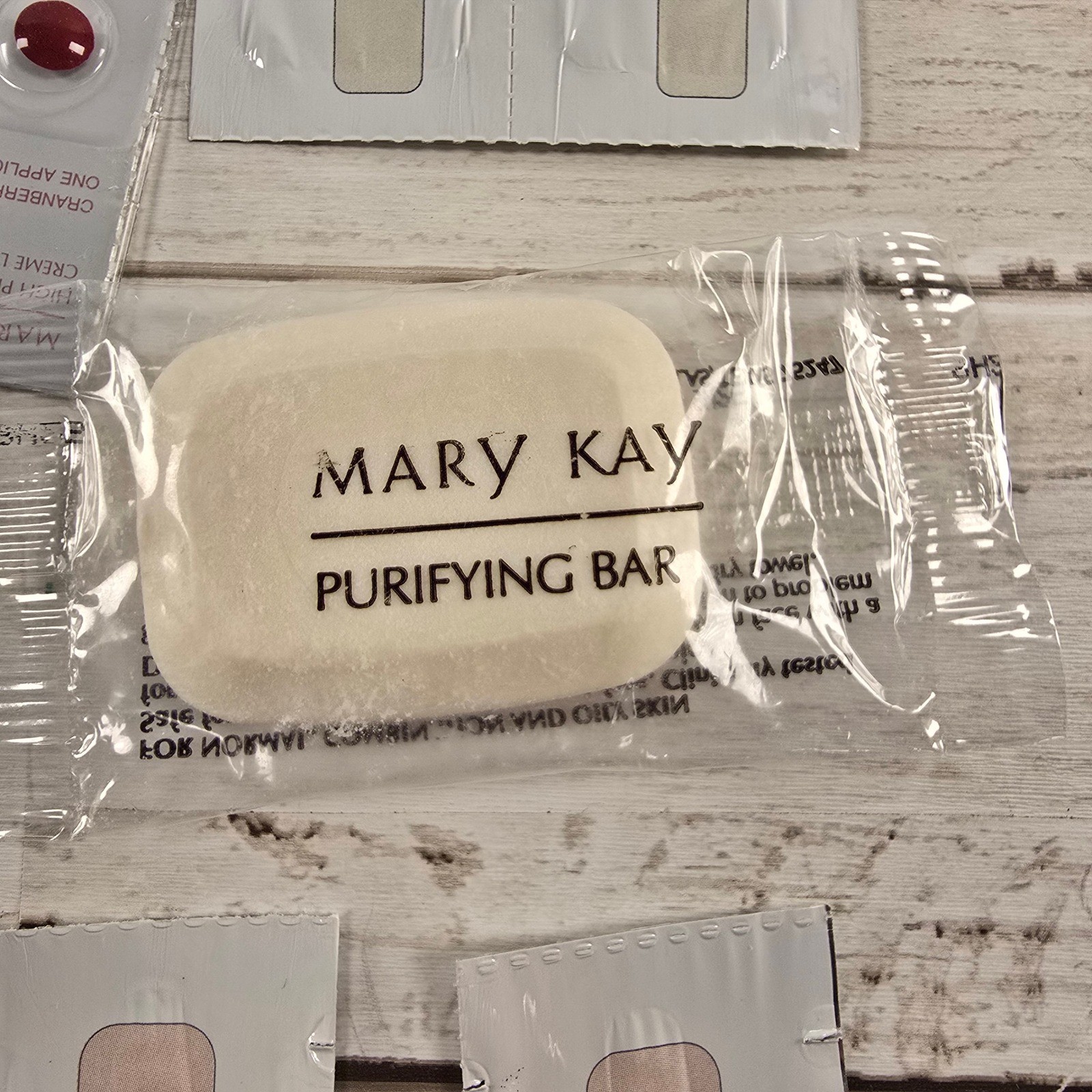 Mary Kay Sample Lot High Profile Lipstick Moisturizer SPF 15 Eye Enhancer Soap