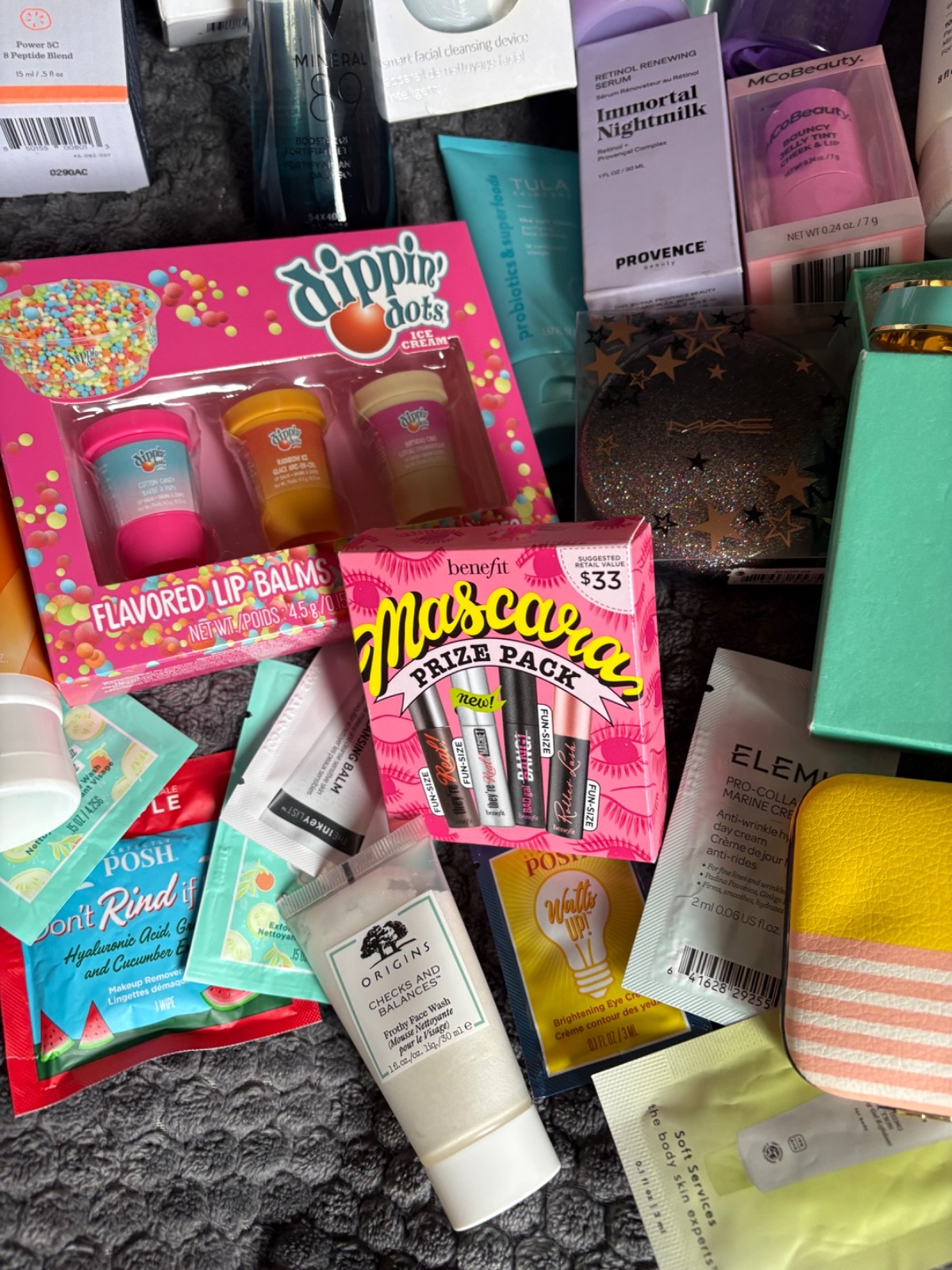Huge Beauty lot Sephora SOL Vichy Fenty Ipsy Olaplex LOOPS MSRP 800+😍💕