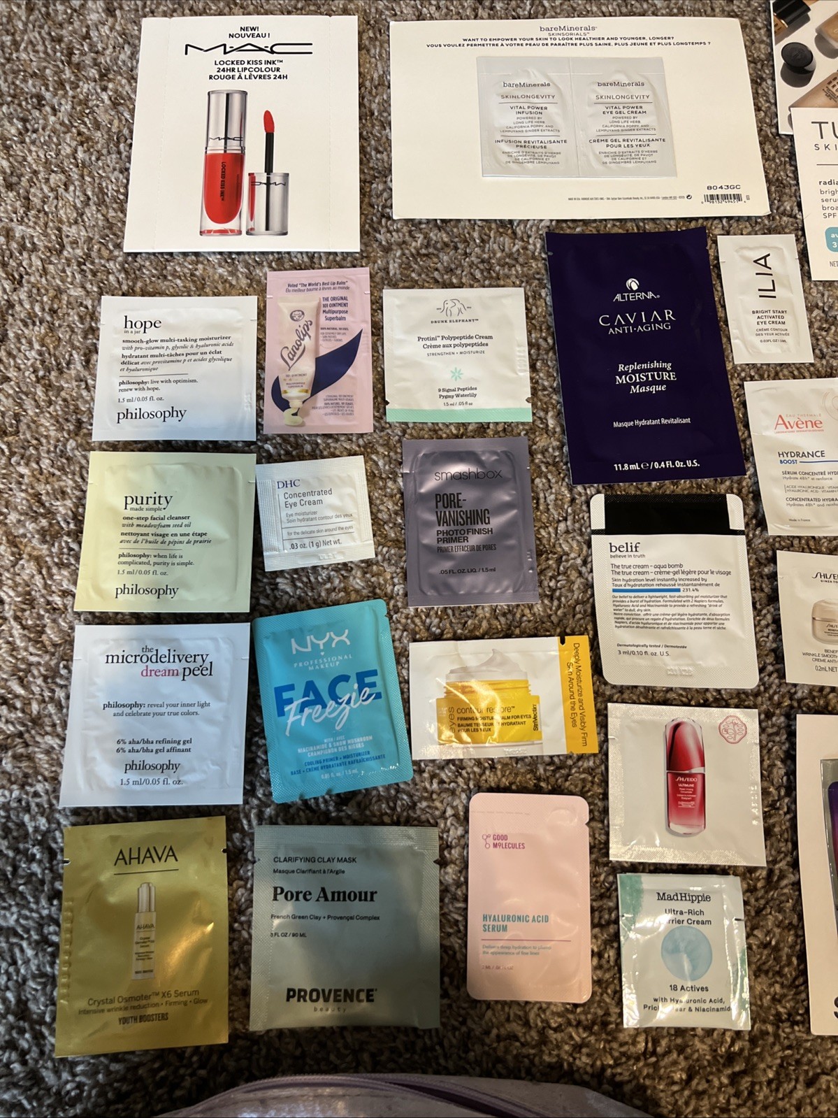 Huge Lot Of Ulta Samples – Name brands Over 60 Items