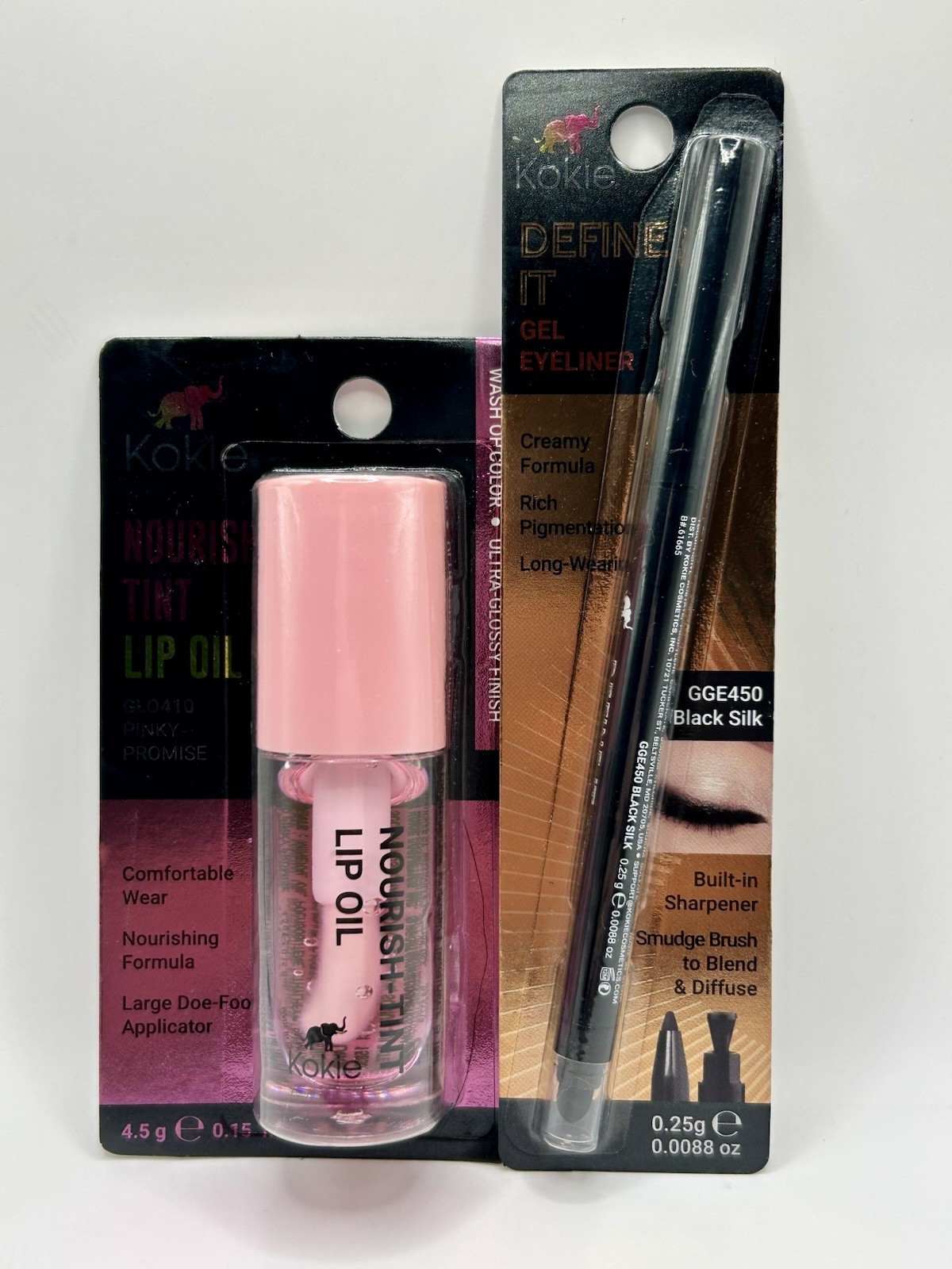 ~*Viral*~🔥 Kokie Bundle – 2pc – Hydrating Lip Oil and Creamy Gel Eyeliner BNIB