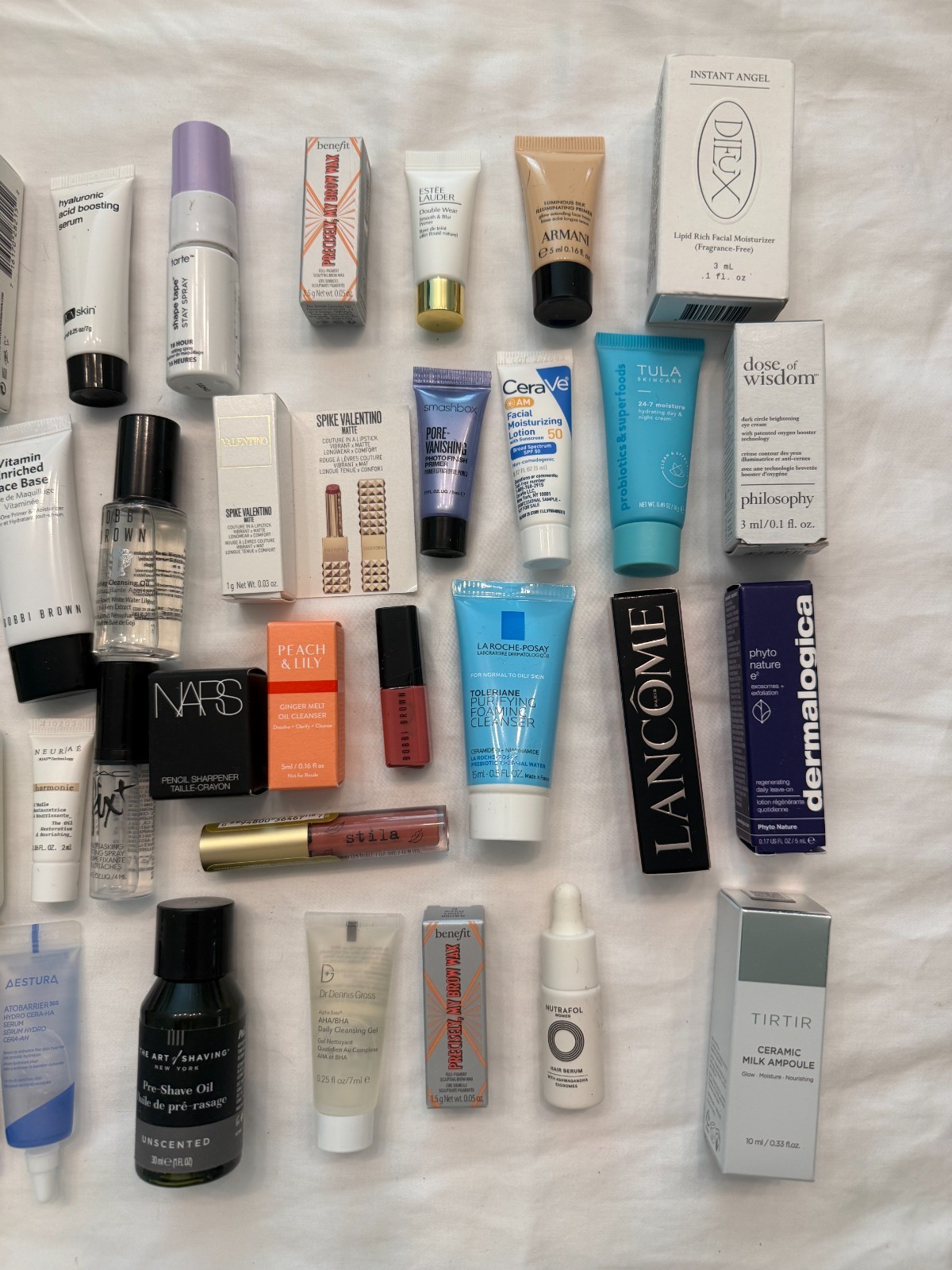 Luxury Beauty Sample & Travel Size Lot 51 Items Skincare Makeup Mixed Brands