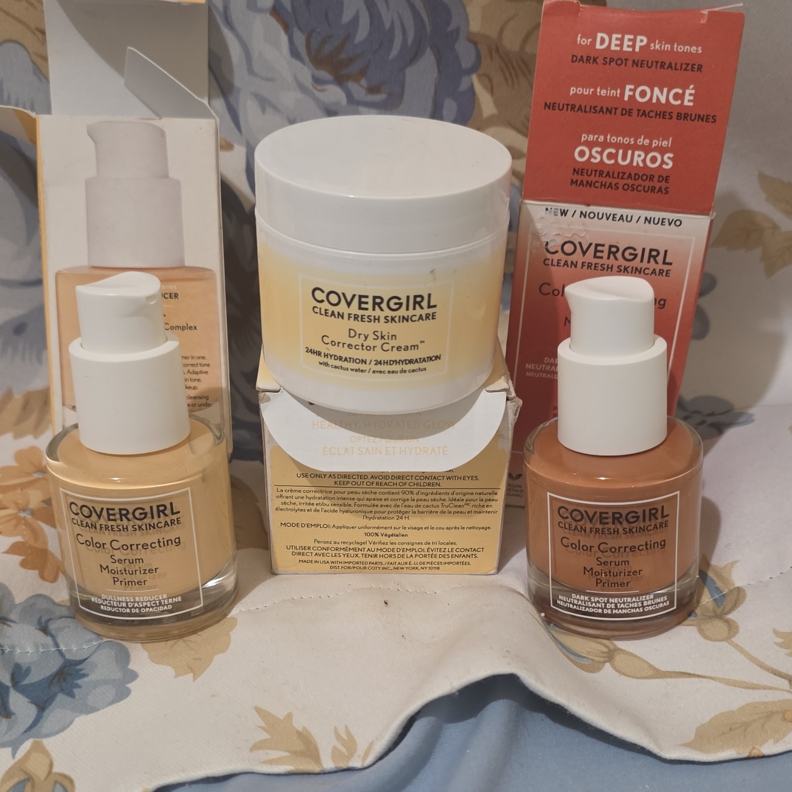 COVERGIRL Clean Fresh Skincare Color Correcting Serum, Moisturizer, Dry Skin Cr…