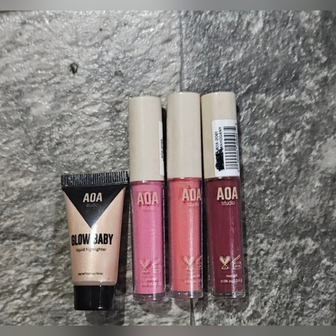 AOA Studio Liquid Blush Bundle + Liquid Highlighter BNIB