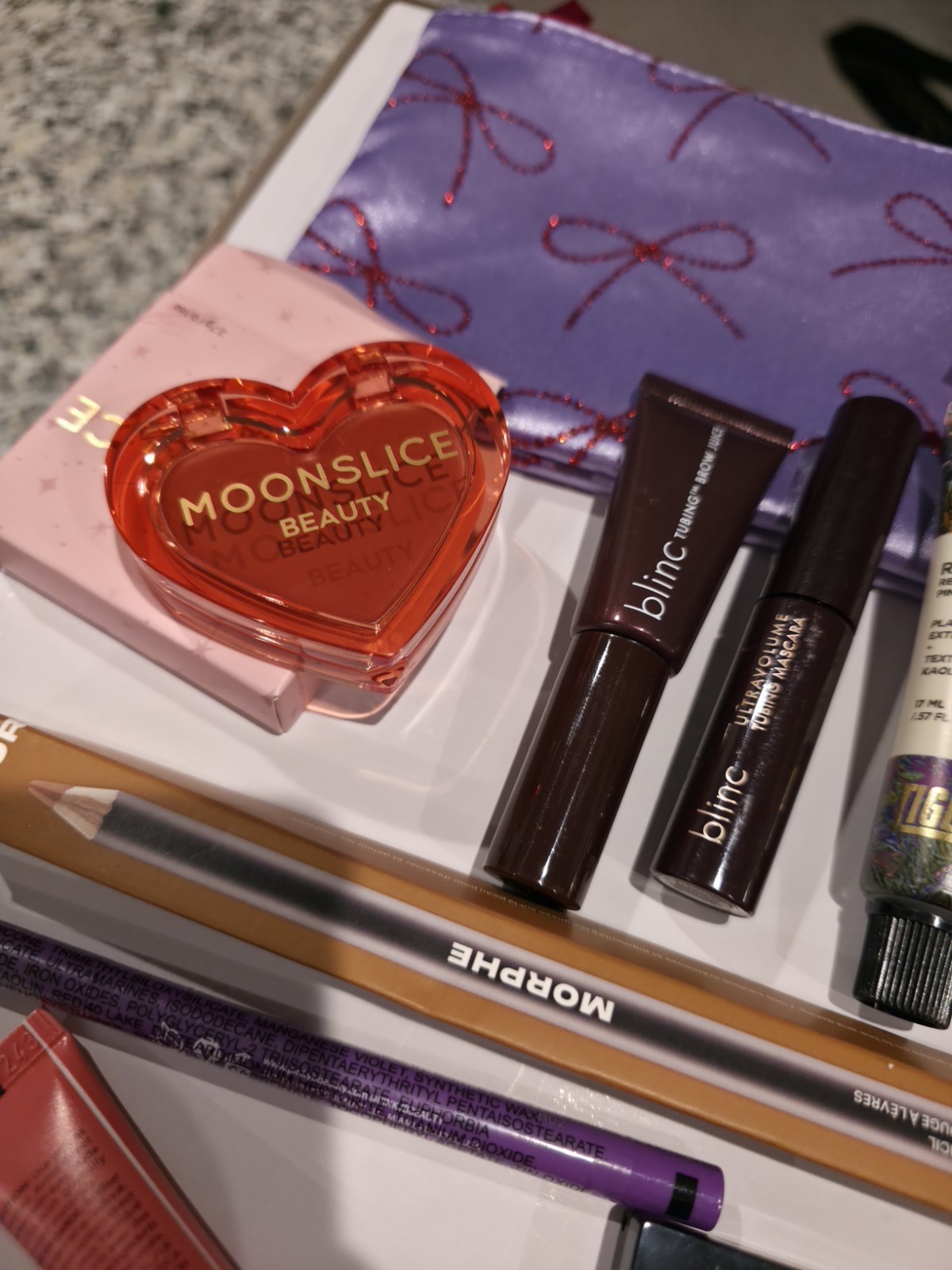 Moonslice Beauty, Morphe, blinc, K Voss, e.l.f. Makeup Lot Mascara, Brow, Bag