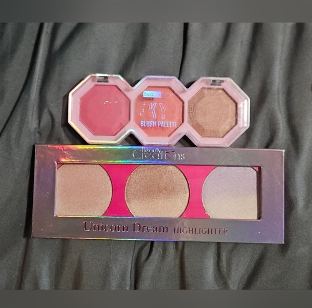 Beauty Creations Unicorn Dream Highlighter & Beauty Treats Blush Trio BNIB
