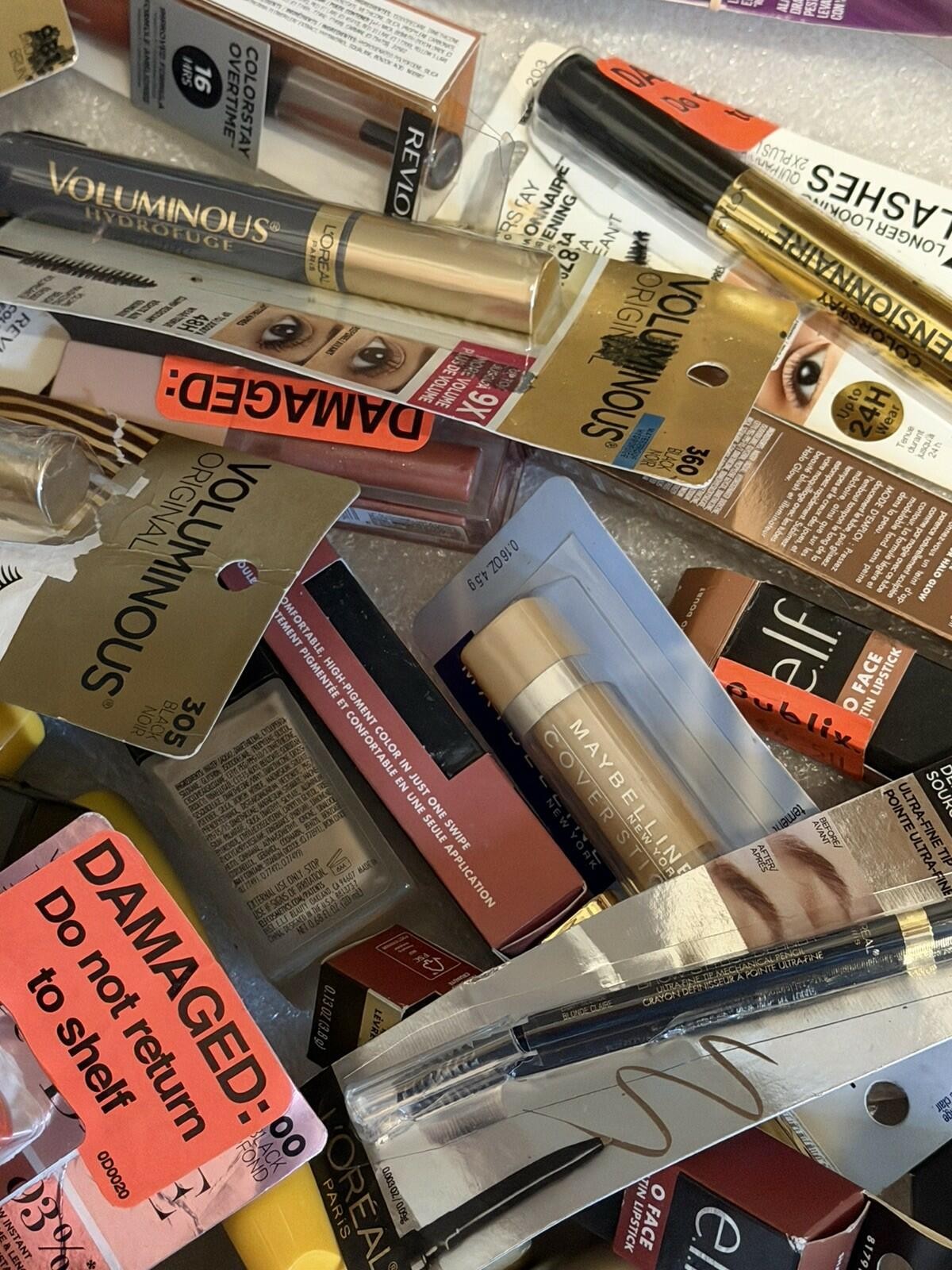100 pcs Useable Mixed Name Brand Make Up Lot ! Read Des!