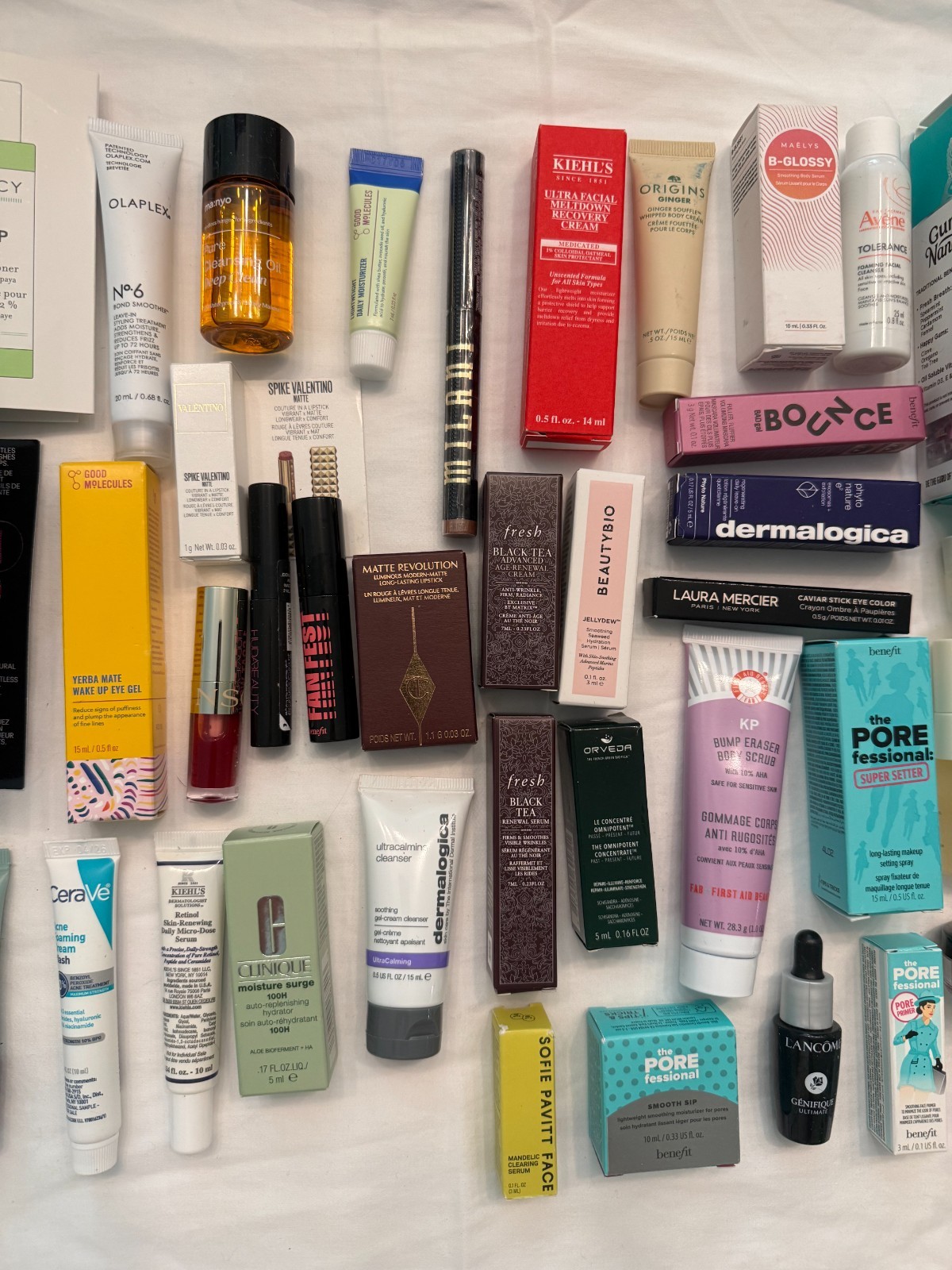Luxury Beauty Sample & Travel Size Lot 62+ Items Skincare Makeup Mixed Brands