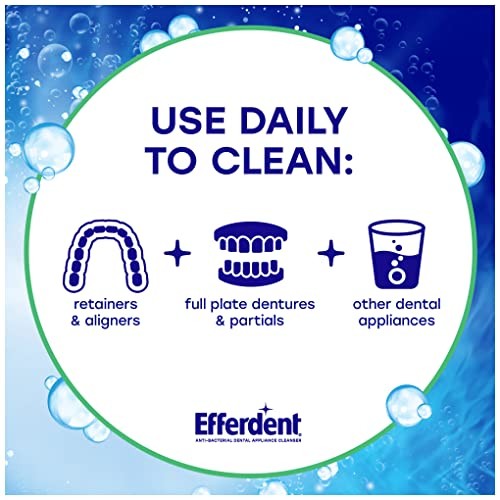 Efferdent Denture & Retainer Cleaner Tablets, Minty Fresh, 126 Count