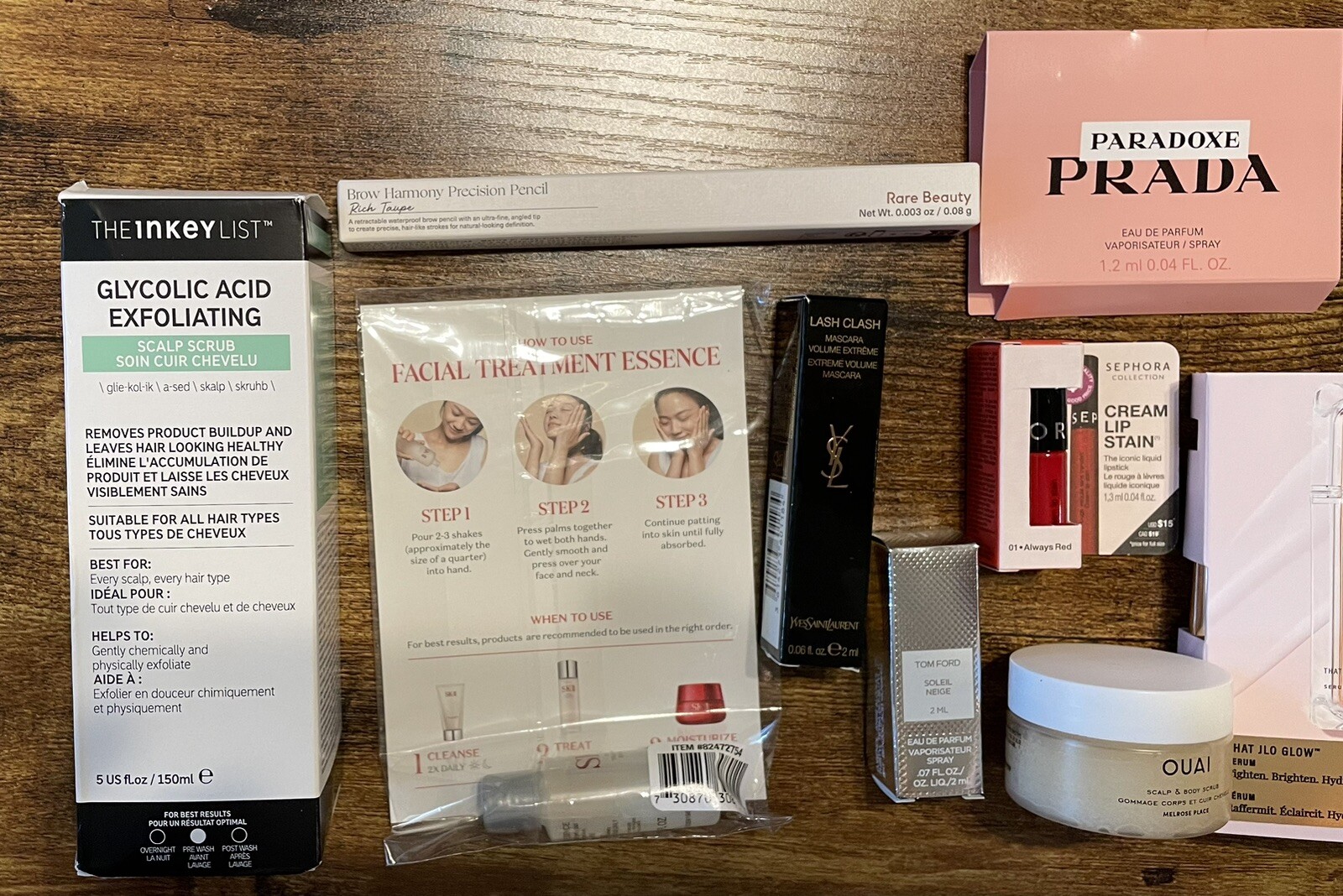 LOT OF 15 SEPHORA ITEMS Scalp Lip Satin Lash Clash Brow Pencil OUAI & Samples