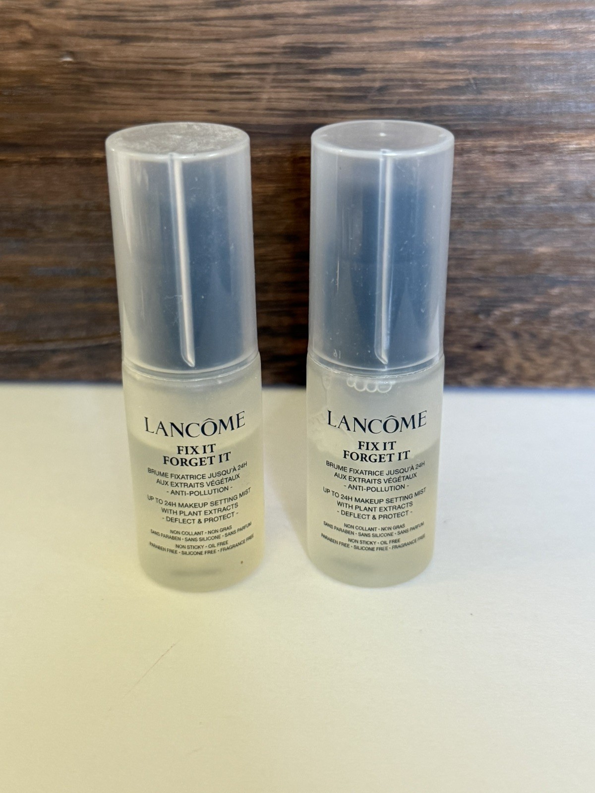 Lancôme 2 Fix It Forget It Makeup Setting Mist, Lot of 2 (10ml) Lancome