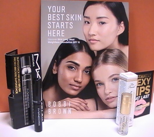 Too Faced – LIP INJECTION, MAC – STACK MASCARA & BOBBI BROWN – Foundation -3 NEW